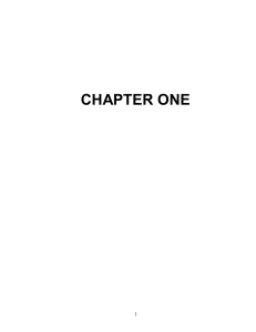 chapter one - Shodhganga