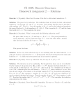 CS 103X: Discrete Structures Homework Assignment 2 — Solutions