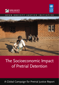 The Socioeconomic Impact of Pretrial Detention