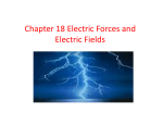 Chapter 18 Electric Forces and Electric Fields