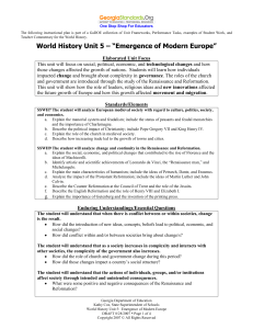 World History Unit 5