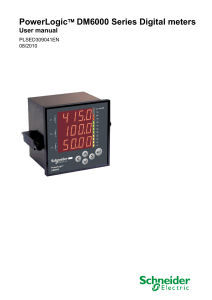 PowerLogic™ DM6000 Series Digital meters