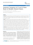 Systematic Comparison of C3 and C4 Plants Based on Metabolic