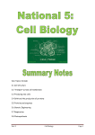 Unit 2 Cell Biology Page 1 Sub-Topics Include: 2.1 Cell structure 2.2