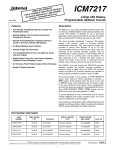 ICM7217 Datasheet