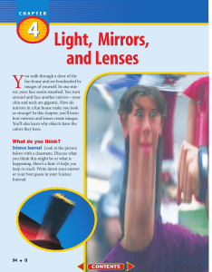 Light, Mirrors, and Lenses - Jenkins Independent Schools