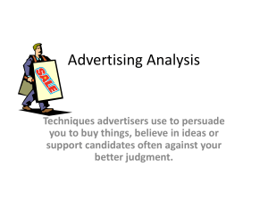Advertising Analysis