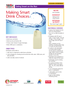 Making Smart Drink Choices - NC Families Eating Better