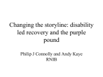 Changing the storyline: disability led recovery and the purple pound
