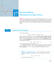 second-order differential equations