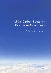 LPG`s Carbon Footprint Relative to Other Fuels