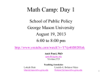 Fall 2013 Slides for Math Camp – Day 1