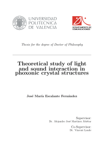 Theoretical study of light and sound interaction in phoxonic