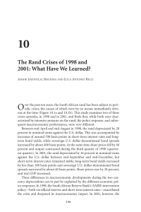 The Rand Crises of 1998 and 2001