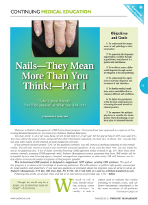 Nails—They Mean More Than You Think!—Part 1