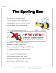 The Spelling Bee (Poem) - Super Teacher Worksheets