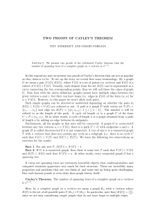 two proofs of cayley`s theorem