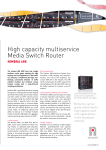 High capacity multiservice Media Switch Router