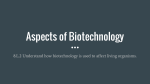 Aspects of Biotechnology
