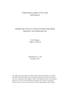 Defaults and Losses on Commercial Real Estate Bonds during the