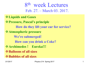 8th week Lectures