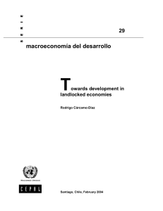 Towards development in landlocked economies - CEPAL