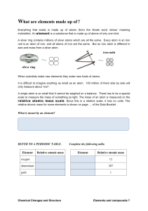 11 what are elements made of