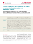 Long-term follow-up of primary and secondary prevention