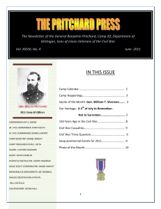 June 2011 - Department of Michigan - Sons of Union Veterans of the