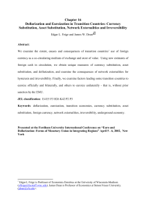 Currency Substitution, Unofficial Dollarization and Estimates of