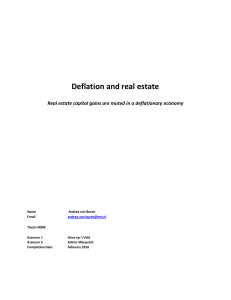 Deflation and real estate