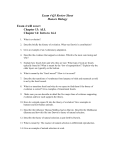 Exam 4 Q3 Review Sheet Honors Biology Exam 4 will cover