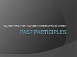 Past participles