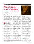 When It Hurts to Be a Teenager - National Association of School