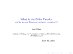 What is the Gibbs Paradox - History of Quantum Physics