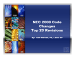 FHEA NEC 2008 Code Changes