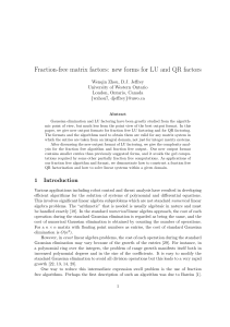 Fraction-free matrix factors: new forms for LU and QR factors