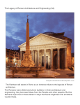 The Legacy of Roman Architecture and Engineering (HA) The