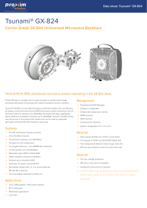 Tsunami GX-824 Datasheet