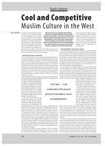 Cool and Competitive: Muslim Culture in the West