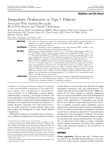 Sympathetic dysfunction in type 1 diabetes