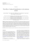 The effect of induced hyperthermia on the