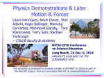 Force and Motion Demos - California State University, Long Beach