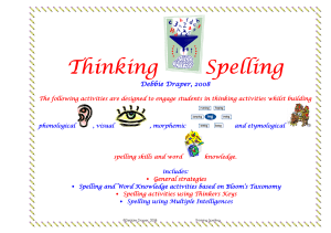 Thinking Spelling
