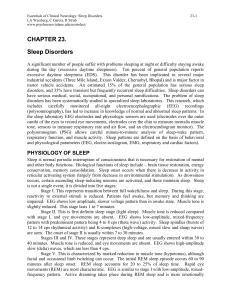 CHAPTER 23. Sleep Disorders