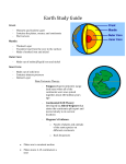 Earth Study Guide