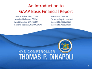 An Introduction to GAAP Basis Financial Report