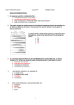 Year 10 Chemistry Exam June 2011 Multiple Choice Section A
