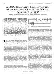 A CMOS Temperature-to-Frequency Converter With an Inaccuracy