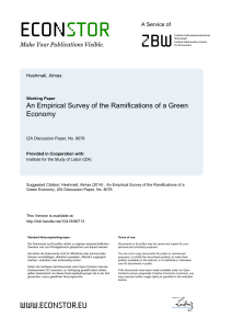 An Empirical Survey of the Ramifications of a Green